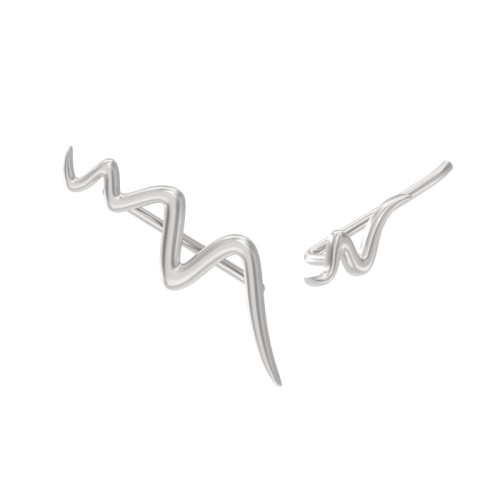 Серебряные cерьги классические