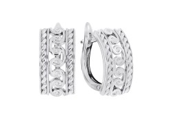 Серебряные cерьги классические