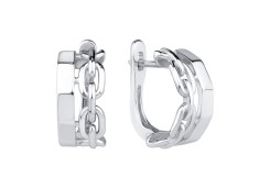 Серебряные cерьги классические