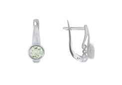 Серебряные cерьги с фианитом