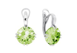 Серебряные cерьги с фианитом