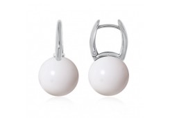 Серебряные cерьги с агатом