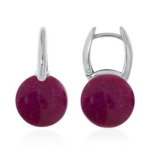 Серебряные cерьги с агатом