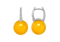 Серебряные cерьги с агатом