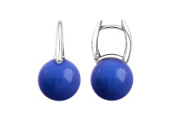 Серебряные cерьги с агатом