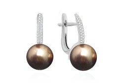 Серебряные cерьги с жемчугом