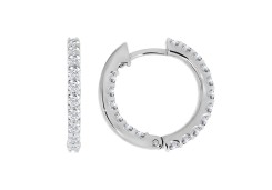 Серебряные cерьги с фианитом