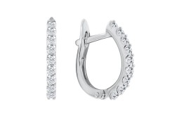 Серебряные cерьги с фианитом