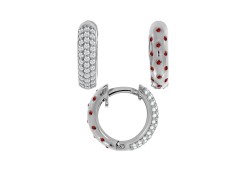 Серебряные cерьги с фианитом