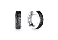 Серебряные cерьги с фианитом