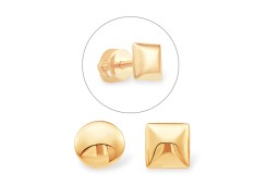 Золотые cерьги пусеты (гвоздики)