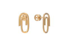 Золотые cерьги пусеты (гвоздики)