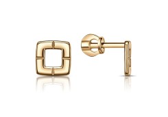 Золотые cерьги пусеты (гвоздики)