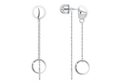 Серебряные cерьги пусеты (гвоздики)