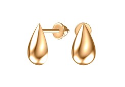 Серебряные cерьги пусеты (гвоздики) с позолотой