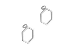 Серебряные cерьги пусеты (гвоздики)