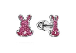 Серебряные cерьги пусеты (гвоздики) с эмалью