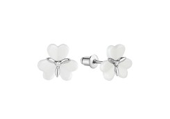 Серебряные cерьги пусеты (гвоздики) с керамикой