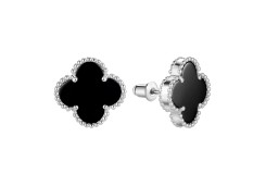 Серебряные cерьги пусеты (гвоздики) с керамикой