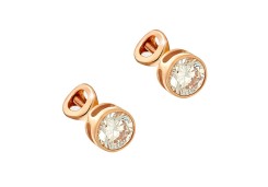 Серебряные cерьги пусеты (гвоздики) с фианитом