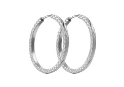 Серебряные cерьги конго