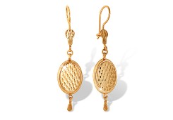 Золотые cерьги висячие
