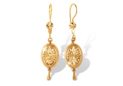 Золотые cерьги висячие