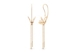 Золотые cерьги висячие