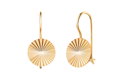 Золотые cерьги классические