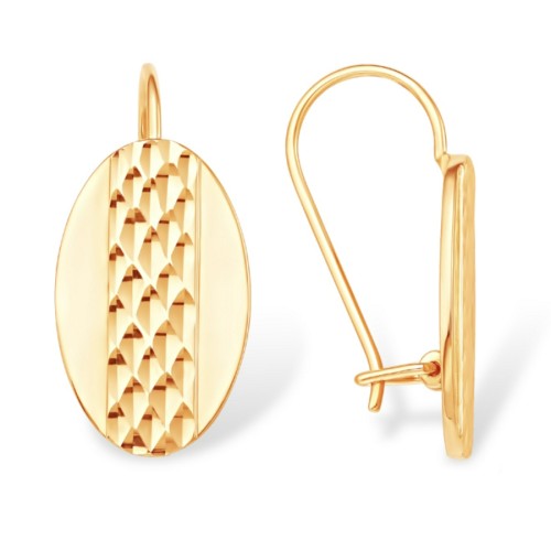 Золотые cерьги классические