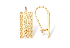 Золотые cерьги классические