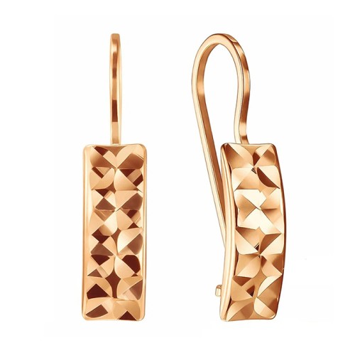 Золотые cерьги классические