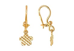 Золотые cерьги висячие