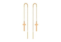 Золотые cерьги классические