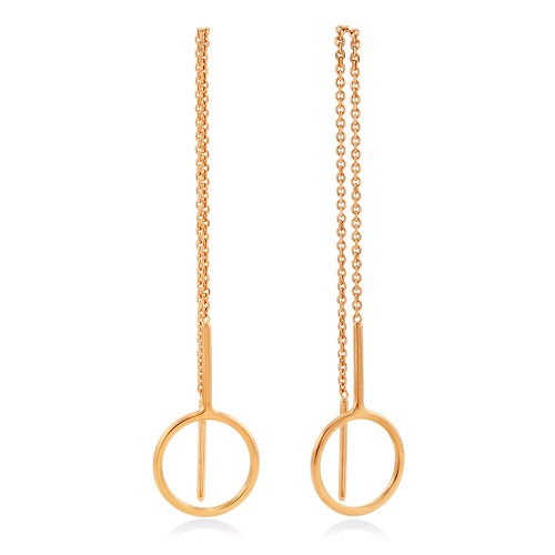 Золотые cерьги классические