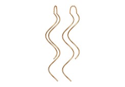 Золотые cерьги классические