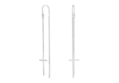 Серебряные cерьги классические