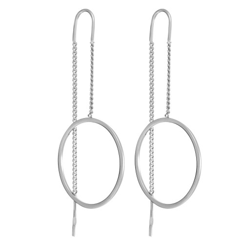 Серебряные cерьги классические