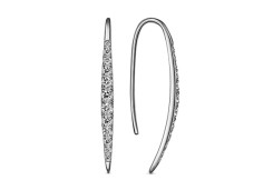 Серебряные cерьги с фианитом