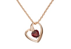 Золотая подвеска с гранатом