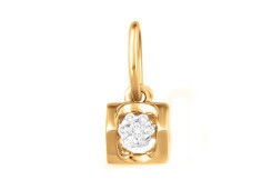 Золотая подвеска с бриллиантом