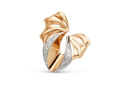 Золотая подвеска с фианитом