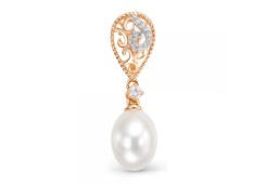 Золотая подвеска с жемчугом