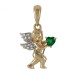Золотая подвеска с изумрудом