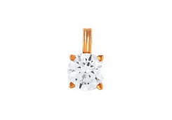 Золотая подвеска с фианитом