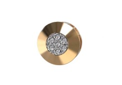 Золотая подвеска с бриллиантом