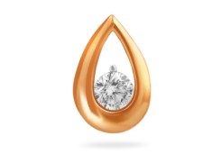 Золотая подвеска с фианитом