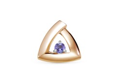 Золотая подвеска с танзанитом