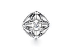 Подвеска из белого золота с бриллиантом