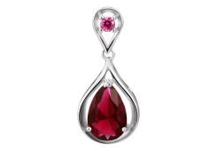 Серебряная подвеска с фианитом